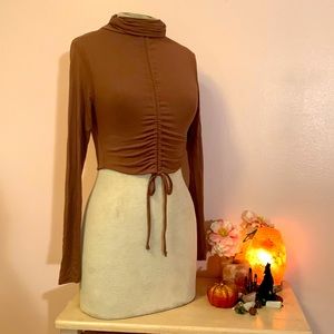 Naked Wardrobe Ruched Crop Top